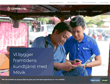 Tablet Screenshot of connectel.se